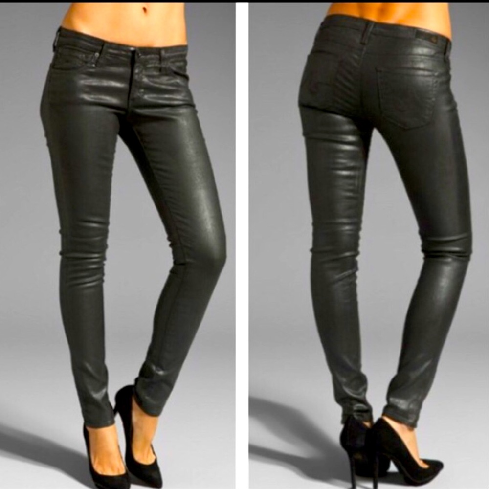 AG "The Legging" super skinny leatherette pants
